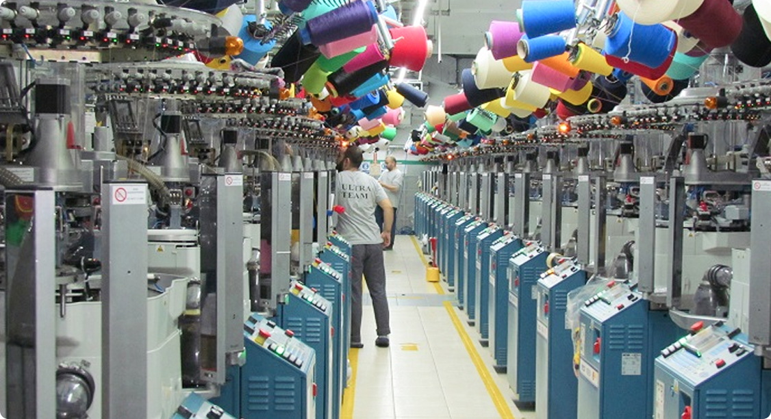 Knitting machine production line